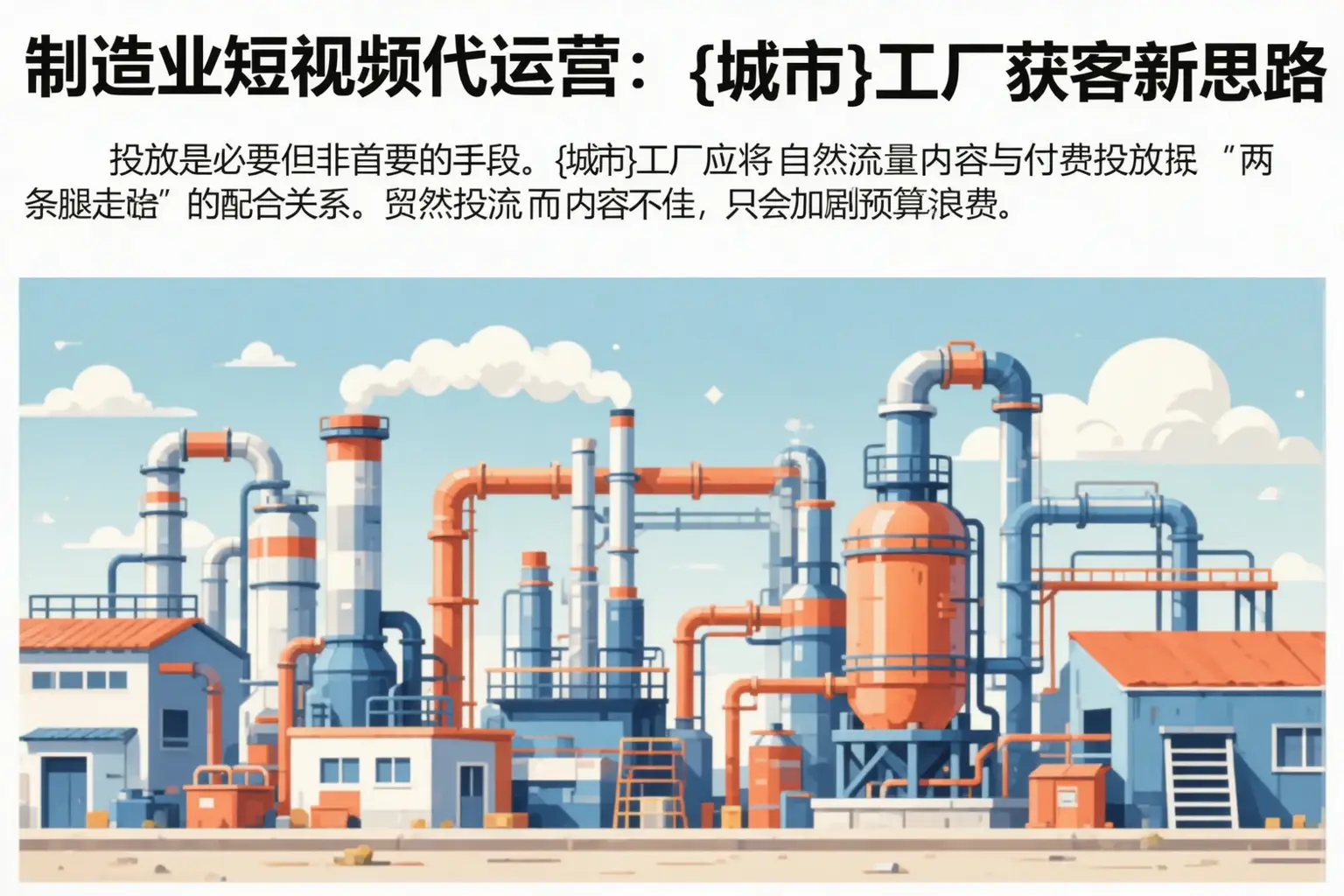 制造业短视频代运营：彭水工厂获客新思路